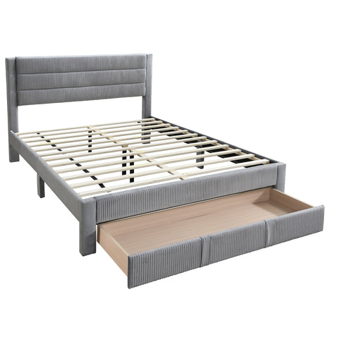 Contemporary Bed With Storage Drawer Home Essentials
