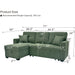 Sleeper Sectional With Pull Out Bed, Reversible Chaise Home Essentials