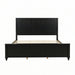 Fluted Platform Bed Frame, No Box Spring Needed Noble House