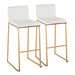 Mason Mara - Contemporary Versatile Desig Fixed Height Barstool (Set of 2) Lumi Source