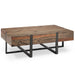 Prescott - Modern Reclaimed Wood Rectangular Cocktail Table - Rustic Honey Magnussen Furniture