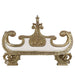 Bernadette - Bench - White Synthetic Leather Fabric & Gold ACME