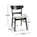 5 Piece Dining Set With Table And 4 Upholstered Chairs Noble House