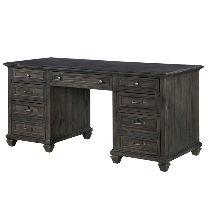 Sutton Place - Executive Desk - Weathered Charcoal Magnussen Furniture