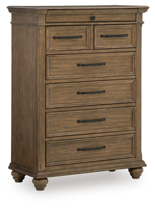 Karallin - Seven Drawer Chest - Medium Brown Signature Design by Ashley®