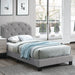 Button Tufted Bed With Nailhead Trim Home Essentials