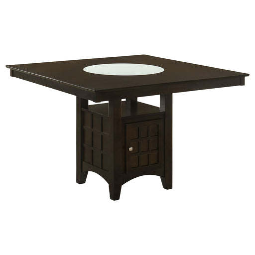 Tolland - Counter Height Dining Table With Storage Pedestal - Cappuccino Furniture Max