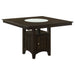 Tolland - Counter Height Dining Table With Storage Pedestal - Cappuccino Furniture Max