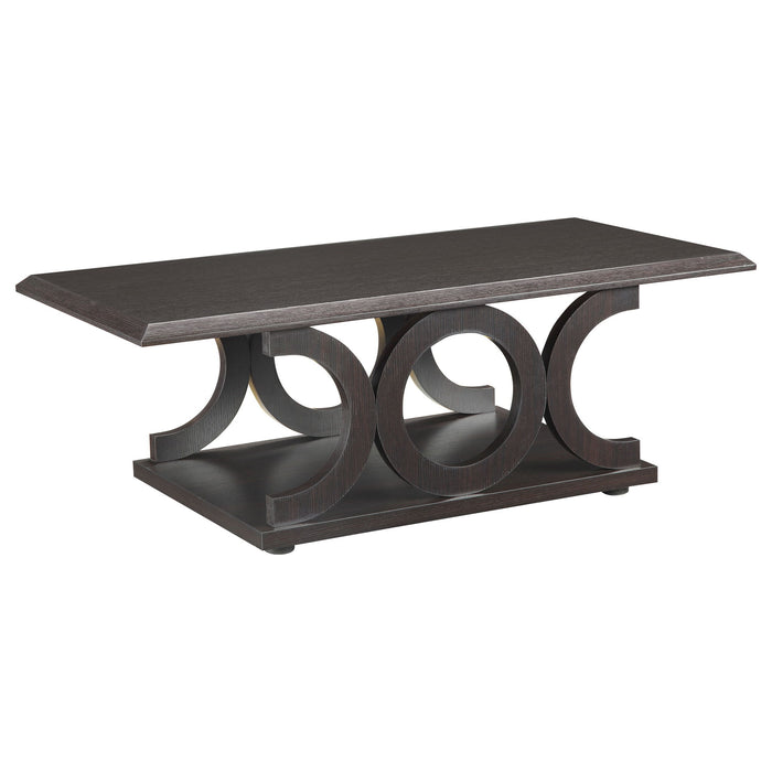 Monticello - 2 Piece Coffee And End Table Set - Cappuccino Furniture Max
