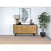 Madrid - 3 Door Accent Cabinet Doors - Natural / Black Furniture Max