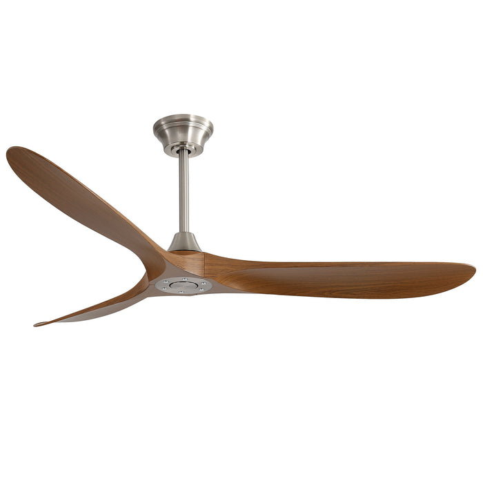 60" Outdoor Ceiling Fan Without Light With Smart App Control - Brushed Nickel Daily Nest