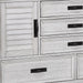 Lockeford - 5 Drawer Dresser With Side Cabinets - White Furniture Max