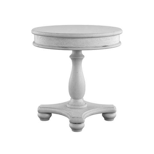 Round End Table - Gray Emerald Home