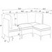 Upholstered Modular Sectional & Tall Legs Home Essentials
