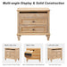Nightstand With Charging Station, 3 Drawer Storage Table Home Essentials