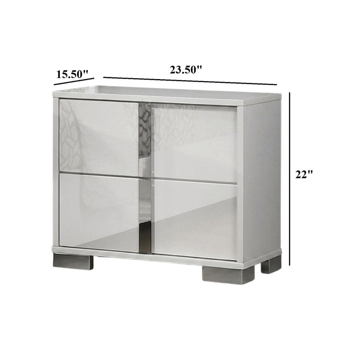 Nightstand With Vertical Handles Home Essentials