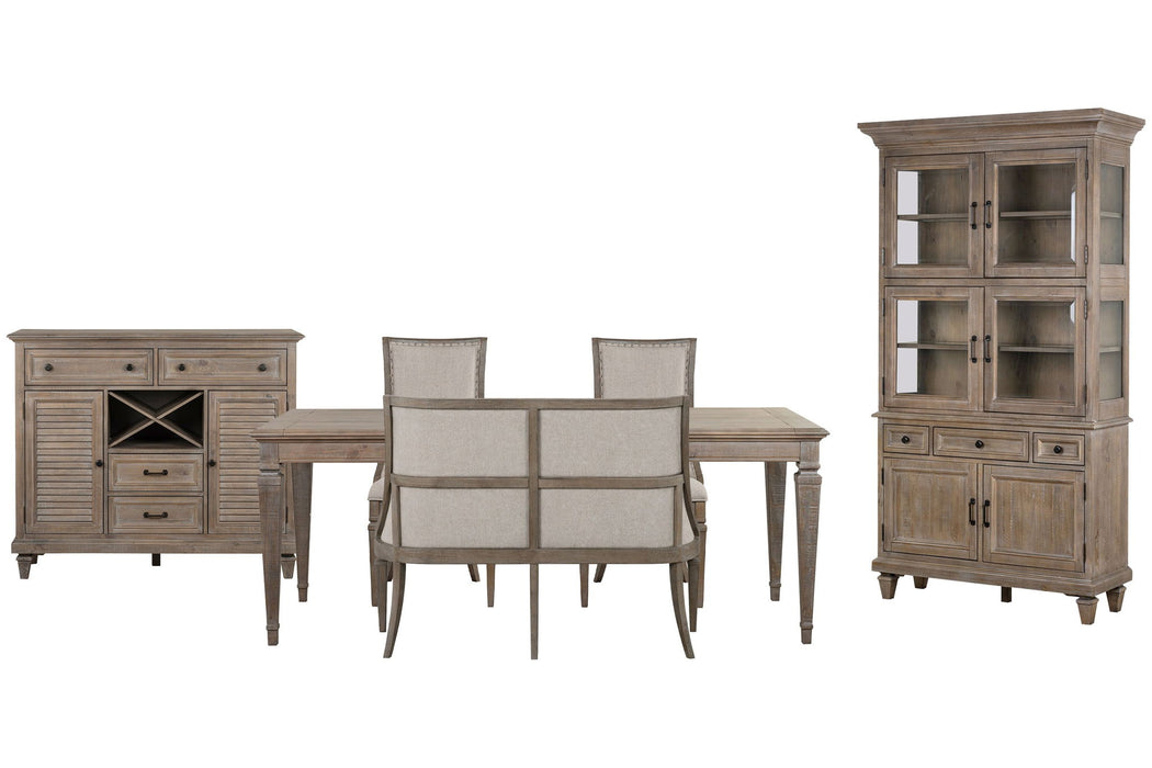 Lancaster - 6 Piece Extendable Rectangular Dining Table Set Magnussen Furniture