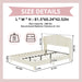 Upholstered Bed, Tufted Headboard, Comfortable Sleep Home Essentials