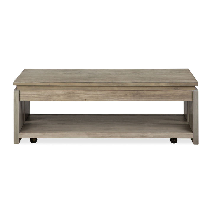 Conrad - Rectangular Lift Top Storage Cocktail Table With Casters - Stone Harbor Gray Magnussen Furniture