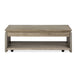 Conrad - Rectangular Lift Top Storage Cocktail Table With Casters - Stone Harbor Gray Magnussen Furniture