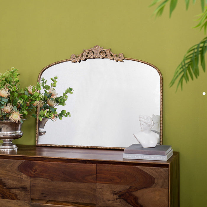 Arch Mirror, Baroque Inspired Wall Decor For Bathroom, Bedroom, Living Room Daily Nest