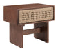 Amaria - Nightstand - Natural / Walnut Zuo Modern