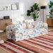 Convertible Sleeper Sofa Bed, Foldable Multi Functional Couch For Living Room - White Home Essentials
