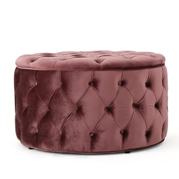 Modern Glam Ottoman Velvet