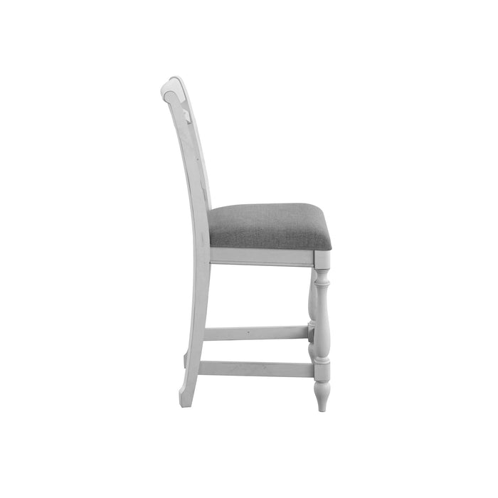 Slat Back Barstools (Set of 2) - Gray Emerald Home