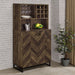 Harlie - 2 Door Wine Cabinet - Oak Furniture Max
