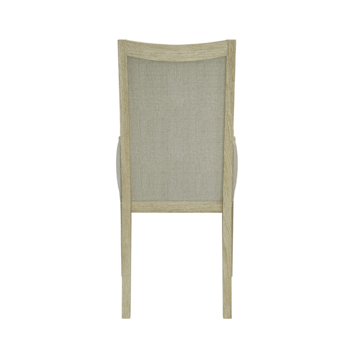 Adeline - Upholstered Arm Chair - Natural Wood Wash Home Essentials