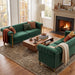 2 Piece Sofa Set With Tufted Back And Deep Seating Home Essentials