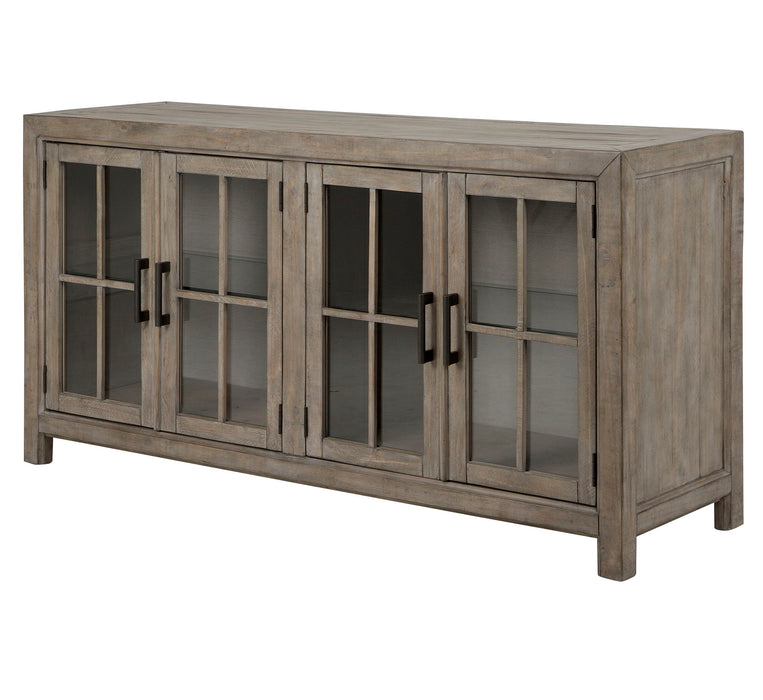 Tinley Park - Buffet Curio Cabinet - Dove Tail Gray Magnussen Furniture