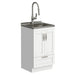 Reed - Deluxe Laundry Cabinet With Pull-Out Faucet And Stainless Steel Sink Simpli-Home
