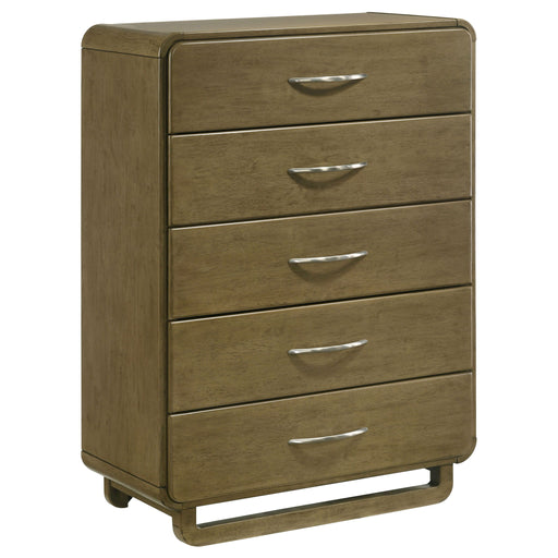 Tully - 5 Drawer Chest - Nutmeg Brown Furniture Max