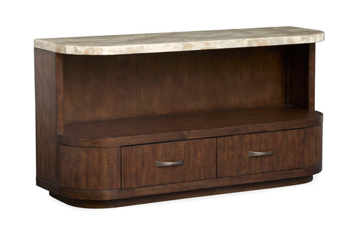 McPherson - Demilune Sofa Table - Burnt Umber Magnussen Furniture