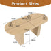 Modern Farmhouse Oval Dining Table With Slim Base Home Essentials