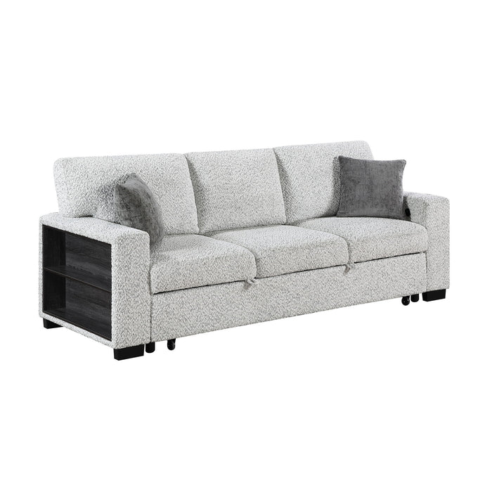 Prato - Sofa With Pull Out Sleeper And USB - Gray Matrix Furniture Group