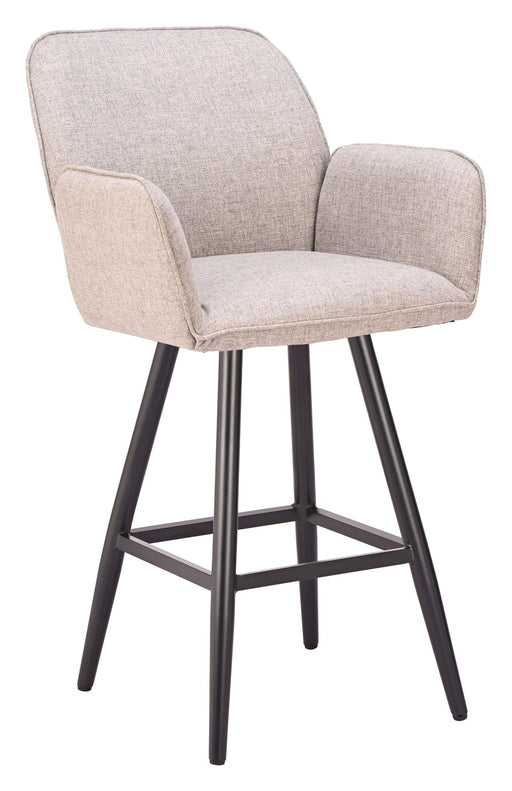 Sieve - Swivel Barstool - Beige / Black Zuo Modern