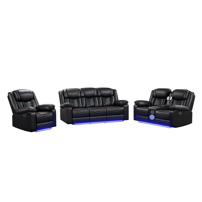 Challenger - LED Power Recliner Set Matrix Furniture Group