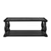 Farmhouse Rectangular Coffee Table With 2 Tiers Hearth and Haven