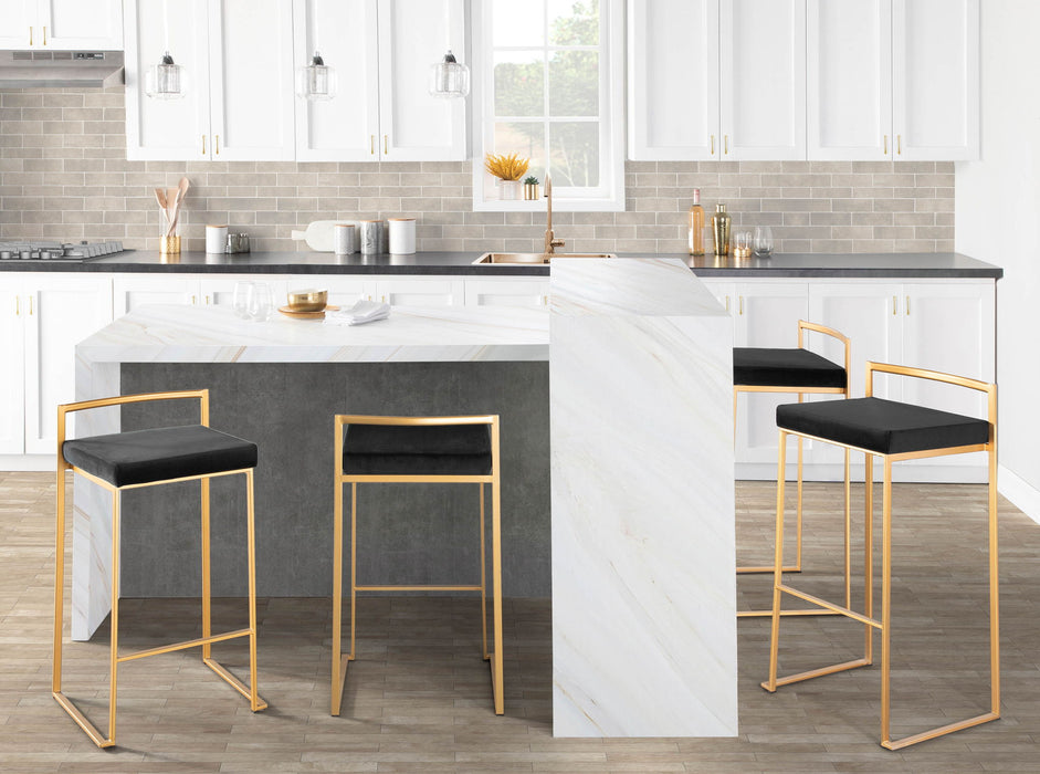 Fuji - Contemporary / Glam & Quality Construction Barstool Lumi Source