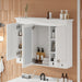Wall Mount Mirror Cabinet With Adjustable Shelves, Soft Closing Hinges Hearth and Haven