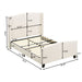 Platform Bed Frame With Tall Headboard And High Footboard Home Essentials