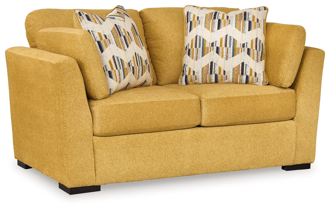 Keerwick - Loveseat - Sunflower Signature Design by Ashley®