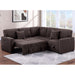 Convertible Sectional Upholstered Sleeper Sofa With Storage Chaise Home Essentials