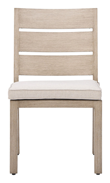 Reefline - Armless Dining Chair (Set of 2) - Gray / Light Brown Zuo Modern