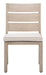 Reefline - Armless Dining Chair (Set of 2) - Gray / Light Brown Zuo Modern