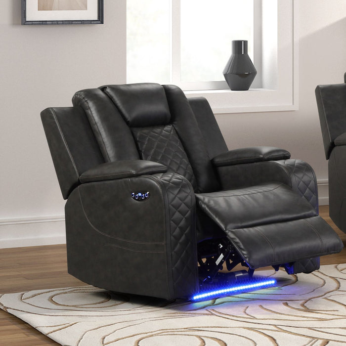 Benz - LED & Power Recliner Chair With Adjustable Headrest Matrix Furniture Group