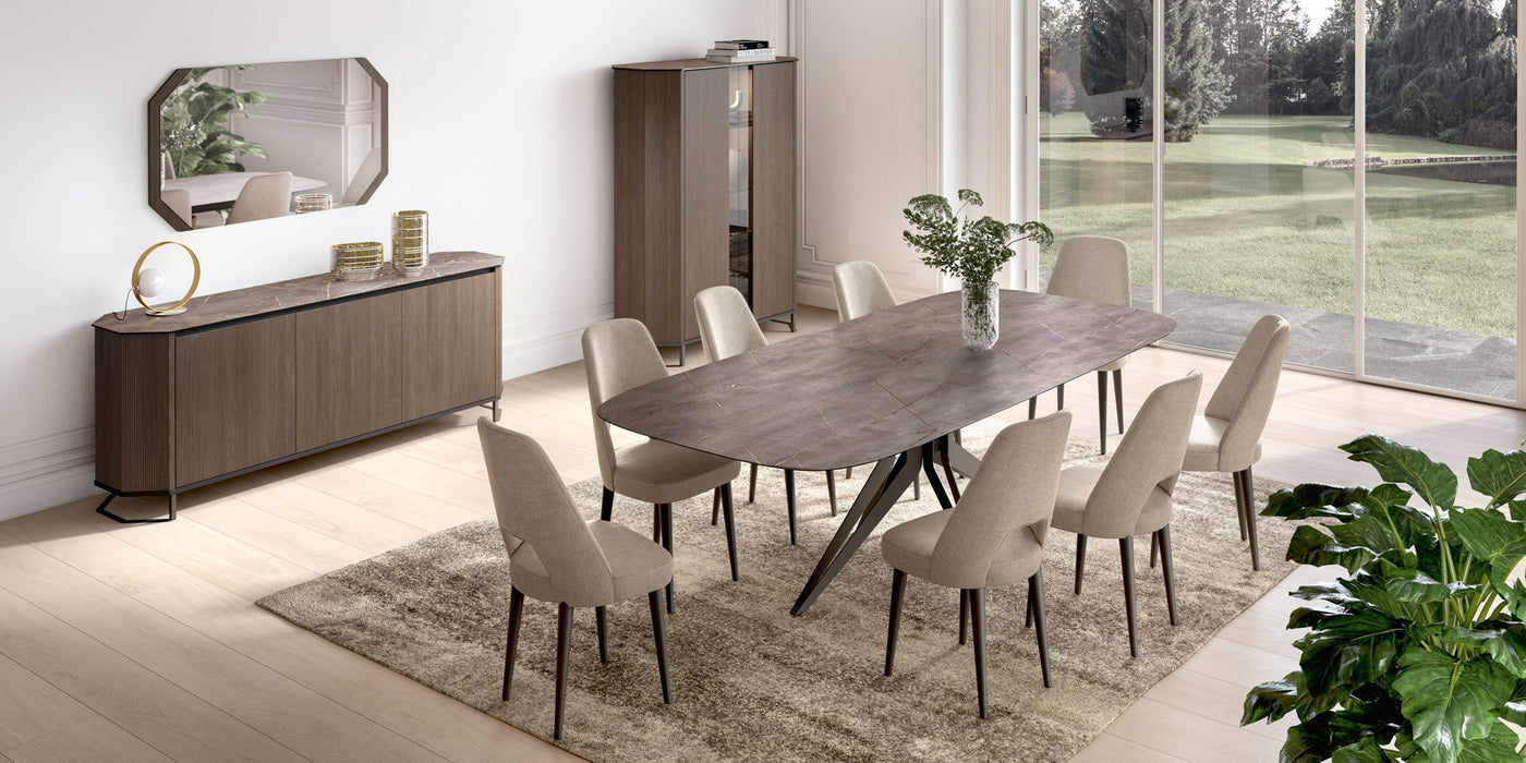 Hexagon - 3 Door Buffet - Dark Brown Status Italy